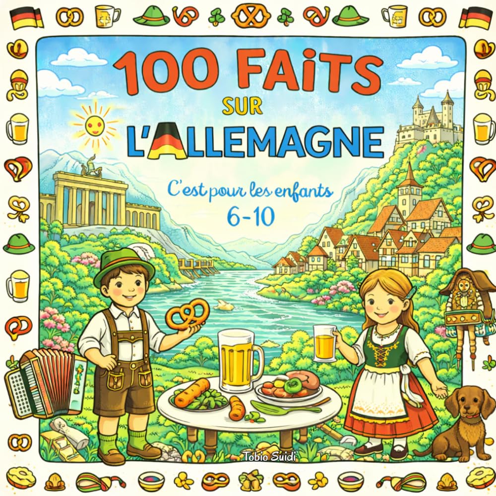 100 Faits sur l'Allemagne: Villes, Châteaux, Traditions, Nature et Curiosités — Avec Quiz et Pages Bonus à Colorier (Enfants 6–10)