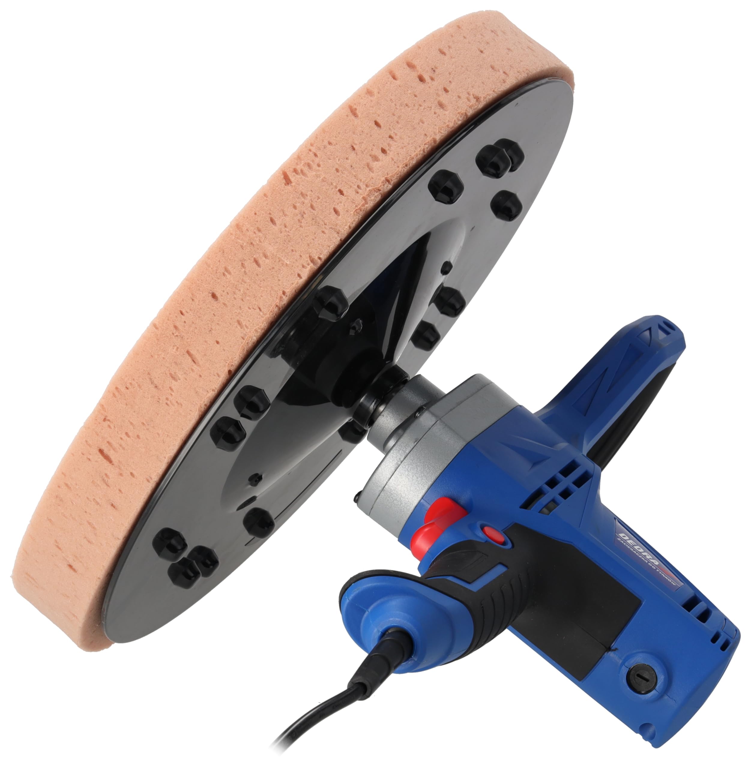 Macchina per la lavorazione dell'intonaco DEDRA forte 710 W, diametro del disco Ø 390 mm, 110 RPM, softgrip, un dispositivo multifunzionale per il trattamento di pareti o pavimenti