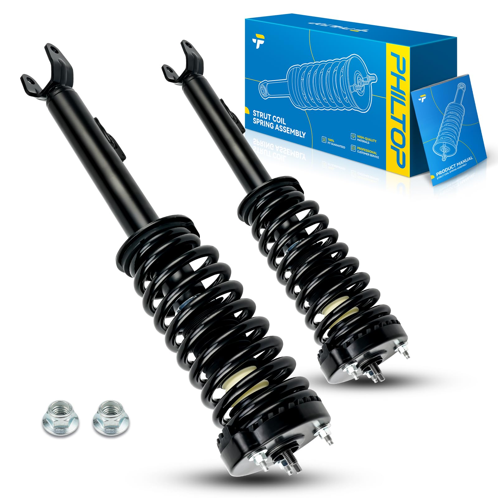 PHILTOP 2-Pack Front Strut Assembly for 2007-2010 Charger