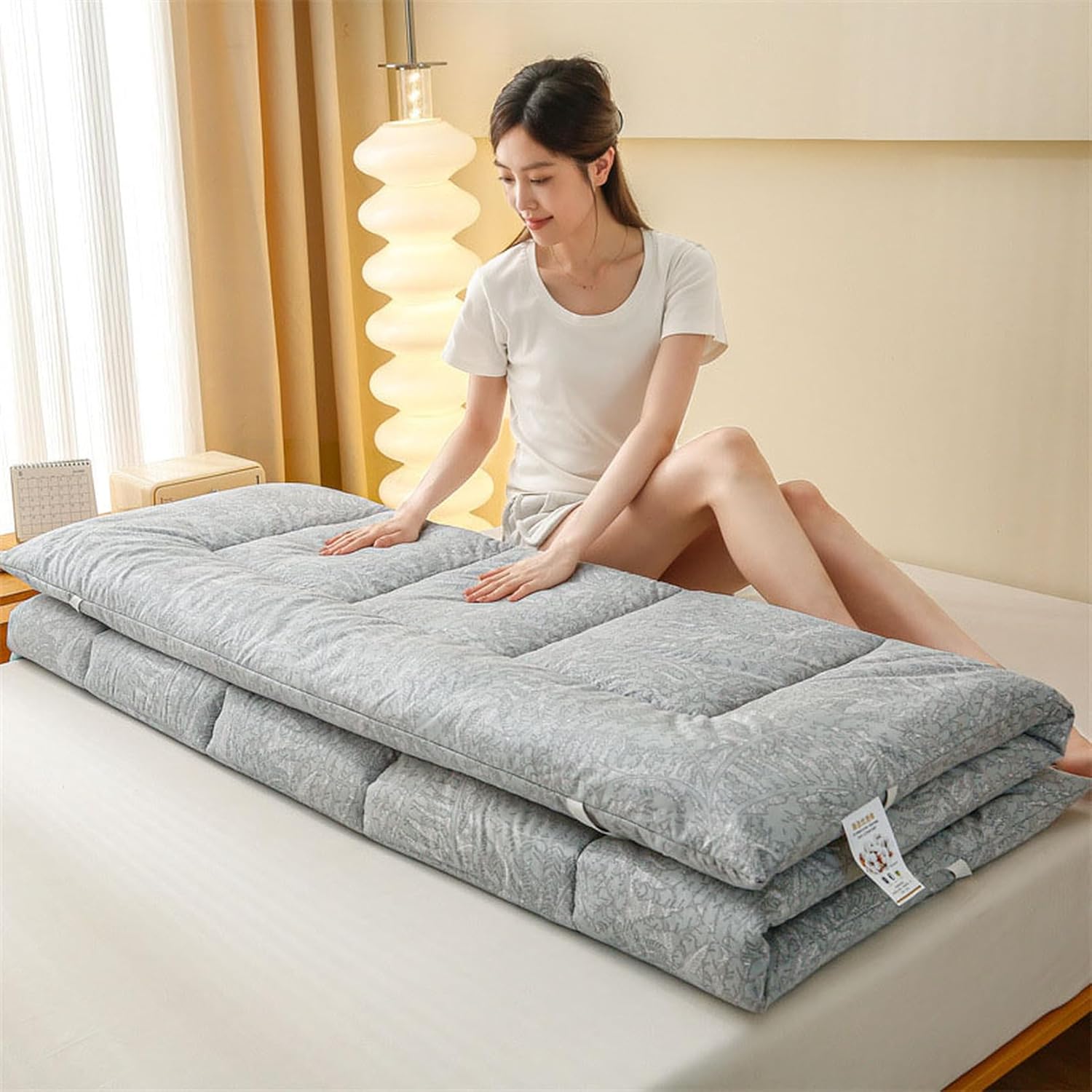 [BKVB] 敷布団 シングル 150*200A 三層 ボリューム敷布団 シングルサイズ シングル 極厚 敷ふとん シングルロング