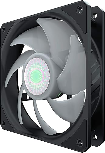Miniatura 5 de Cooler Master SickleFlow 120 Black Case & Cooling Fan - Cuchillas de equilibrio de aire mejoradas, 62 CFM, 2.5 mmH2O, 8 a 27 dBA - Negro
