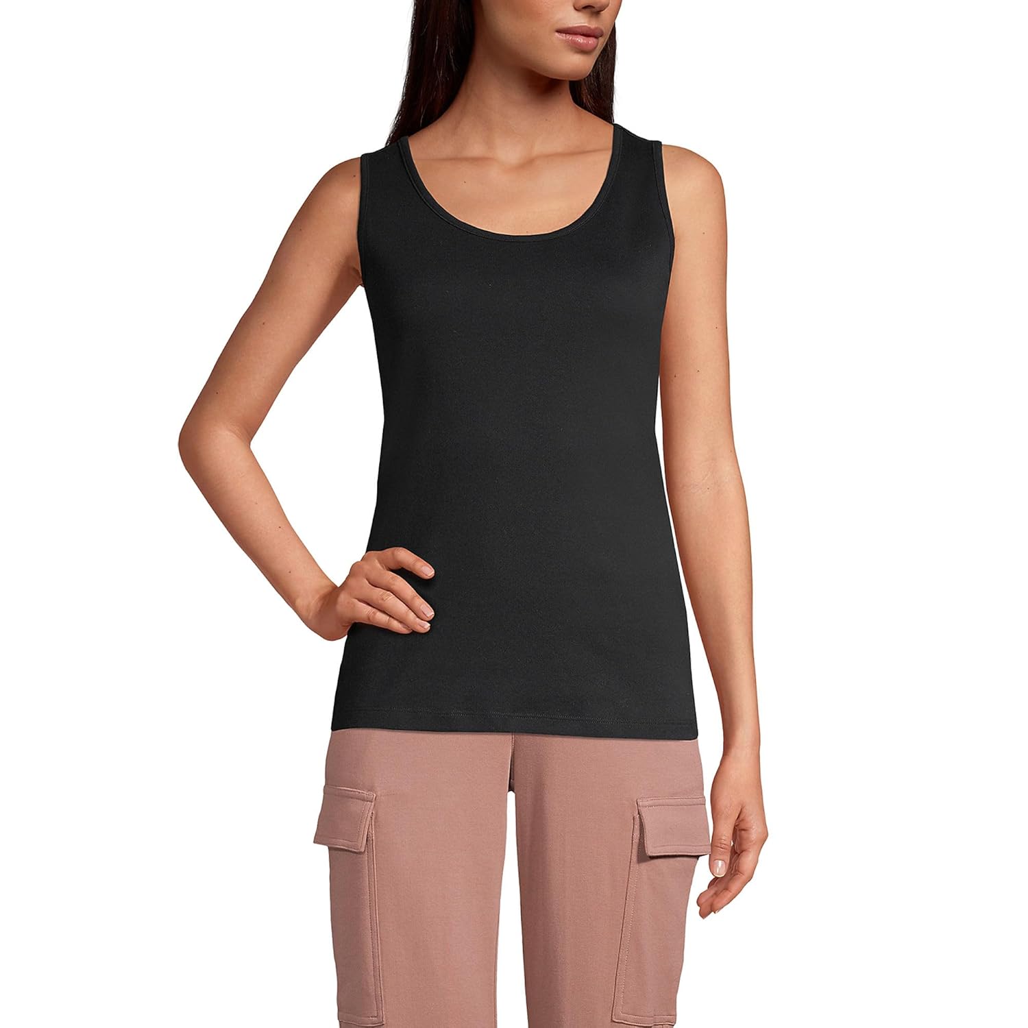 Lands End Womens Cotton Tank Top
