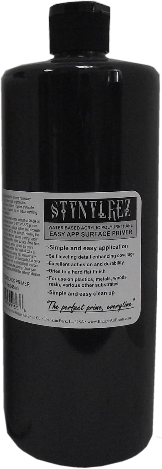 Badger Air-Brush Co. SNR-323 Stynylrez, 34 Ounce, Black