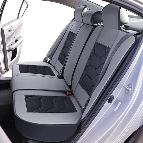 Miniatura 5 de OASIS AUTO Fundas de asiento de ajuste personalizado para Honda Accord 2013-2025, protector de asiento de piel sintética impermeable, cojín de