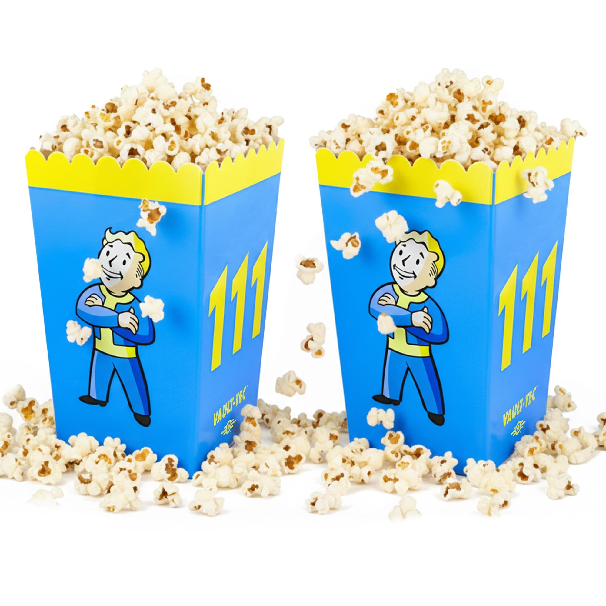 Fallout Vault Boy 8.5-Inch Popcorn Bucket Containers, Set of 2 | Holds 3 Liters