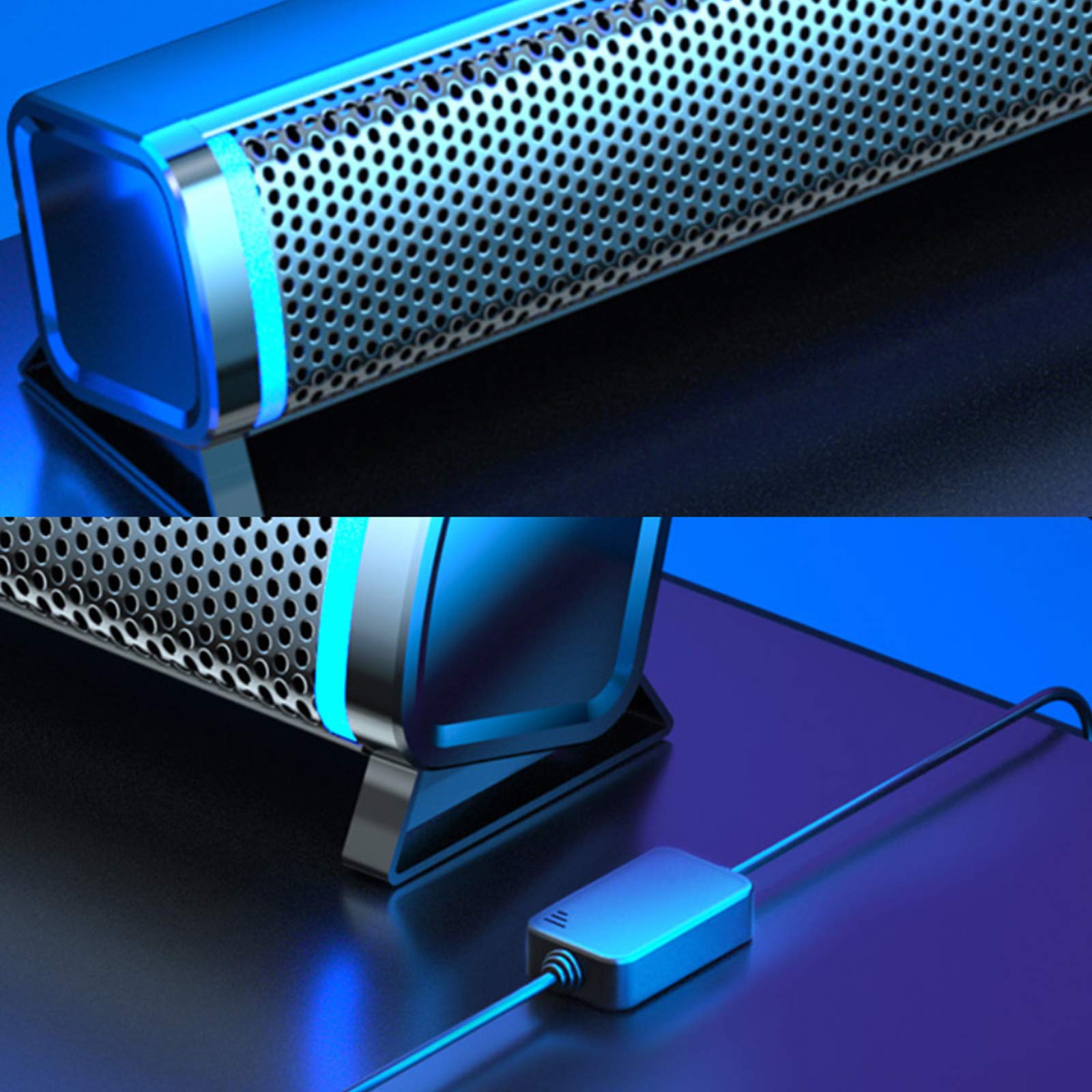 Subwoofer Soundbar Odporny na brud i zużycie System 2.0 Osiągnij odtwarzanie, a obudowa wykonana jest ze stopu aluminium, zintegruj się z biurem i życiem rodzinnym The New