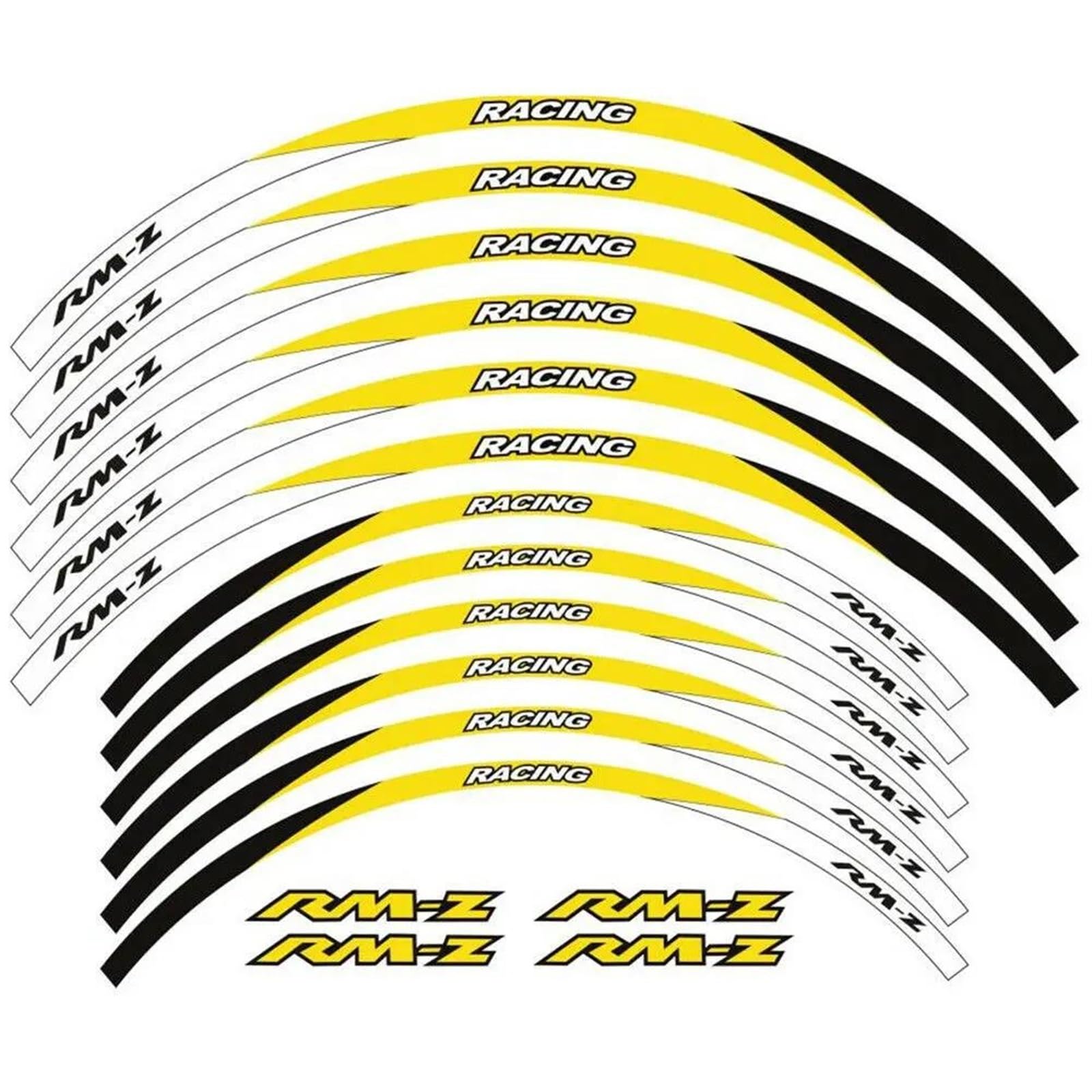 Motorcycle Stickers Reflective Decorative Wheel Rim for Suzuki RMZ250 RMZ450 RMZ 250 450(Style 10)