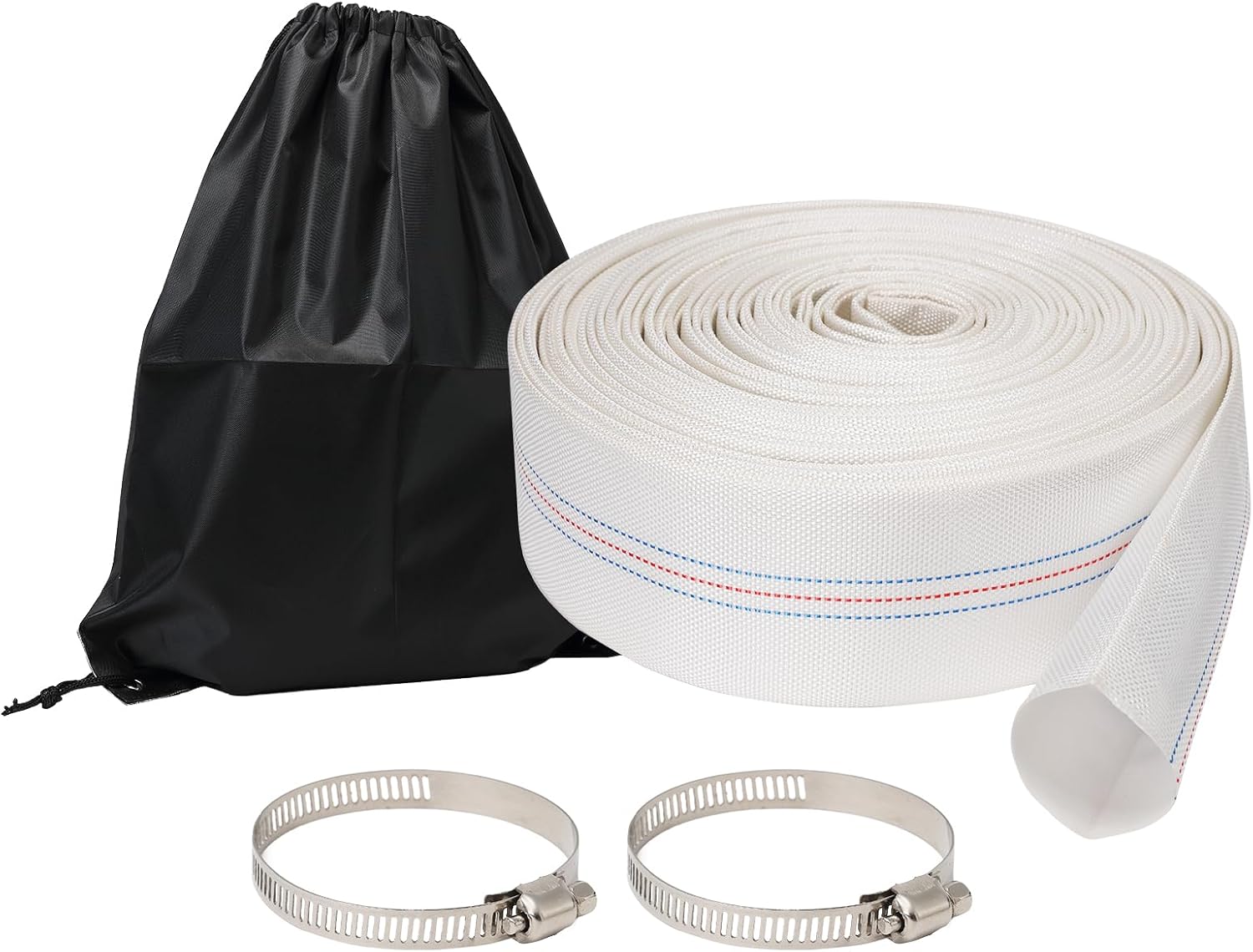 2 IN x 100 FT Fire Hose, 2 Inch Fire Hose, Pool Backwash