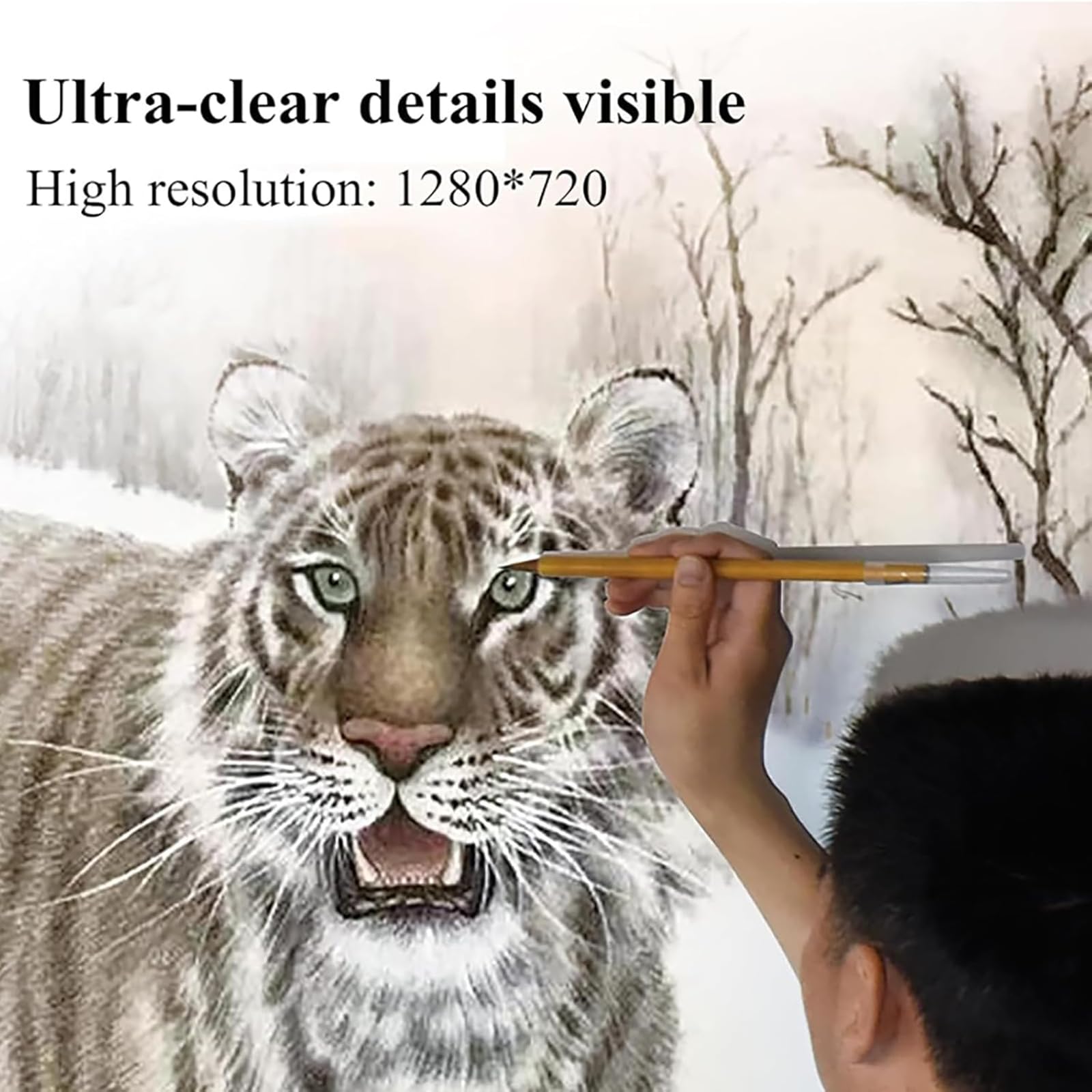 Proiettore da disegno portatile, dimensioni e angolazione di proiezione regolabili, compatibile con telefoni e tablet, ideale per principianti, dimensioni massime di proiezione 200x360cm