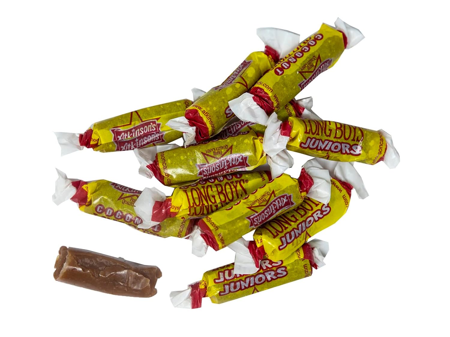 Atkinson Coconut Long Boy Juniors Caramels, 1 Pound