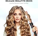 Long Barrel Curling Iron Wand Set - BESTOPE PRO 6 in 1 Curling Wand Set with Ceramic Barrel for Long Hair, 0.35"-1.25" Interchangeable Hair Wand Curler, Dual Voltage, Include Glove & Clips