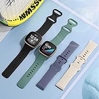 Vista 3 de Getino Compatible con Fitbit Sense 2/Sense Bands/Versa 4/Versa 3 bandas para mujeres y hombres, accesorios deportivos de silicona, banda para Fitbit