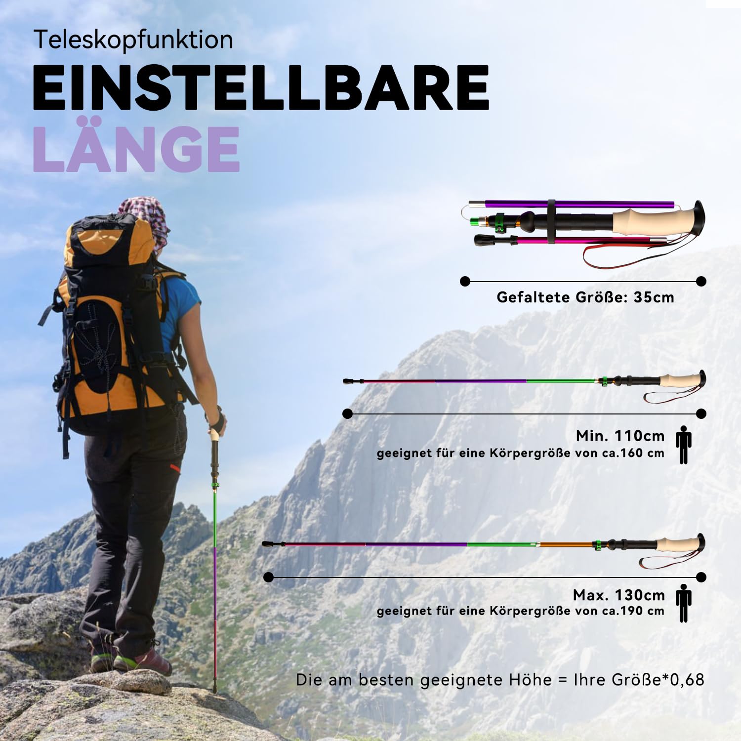 DOBESTS Kijki trekkingowe Nordic Walking kijki aluminiowe