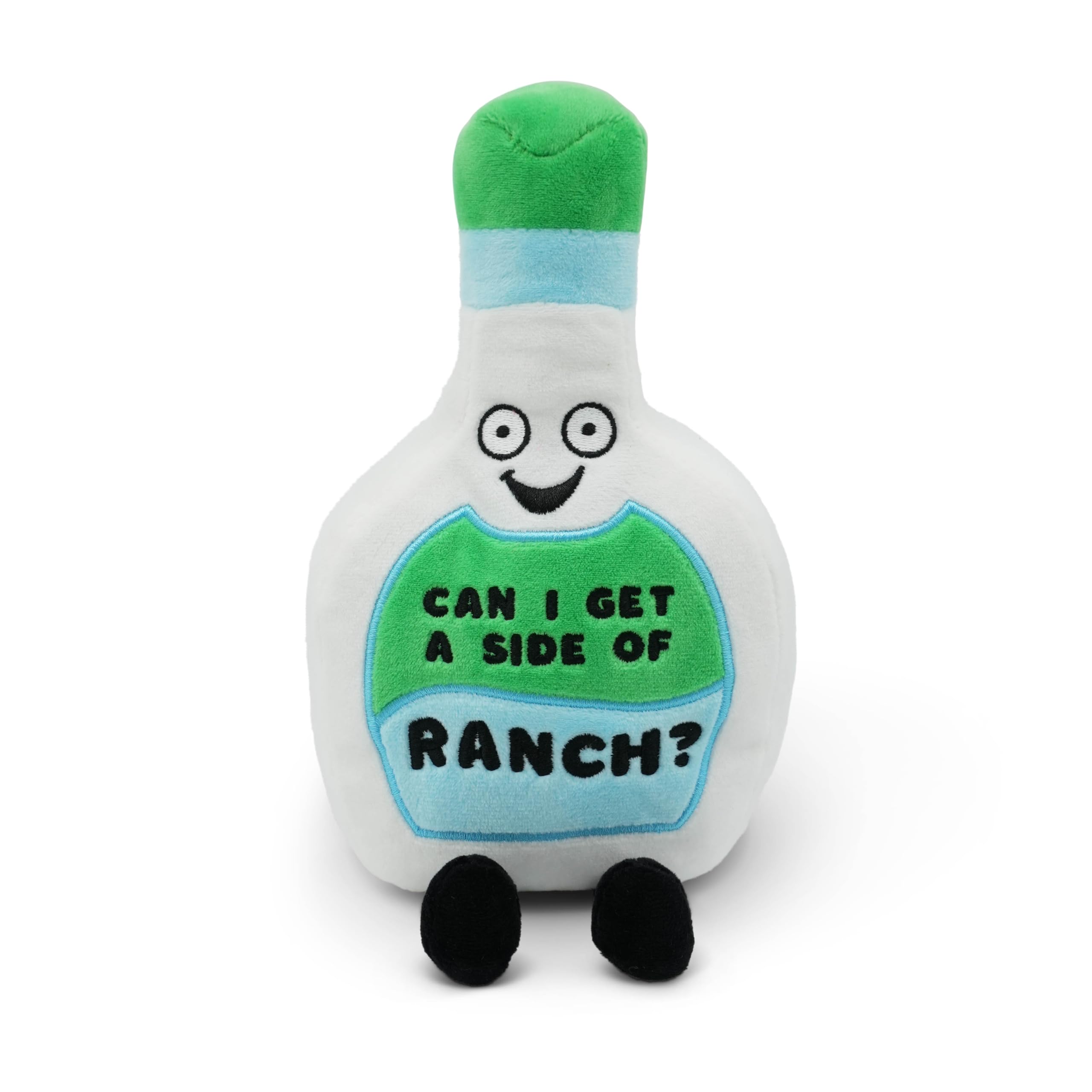 Punchkins “Can I Get a Side of Ranch?” Ranch Bottle Plush Toy – Funny Food Plushie Stuffed Animal, Soft 6″ Cute Novelty Gift for Kids &amp; Adults