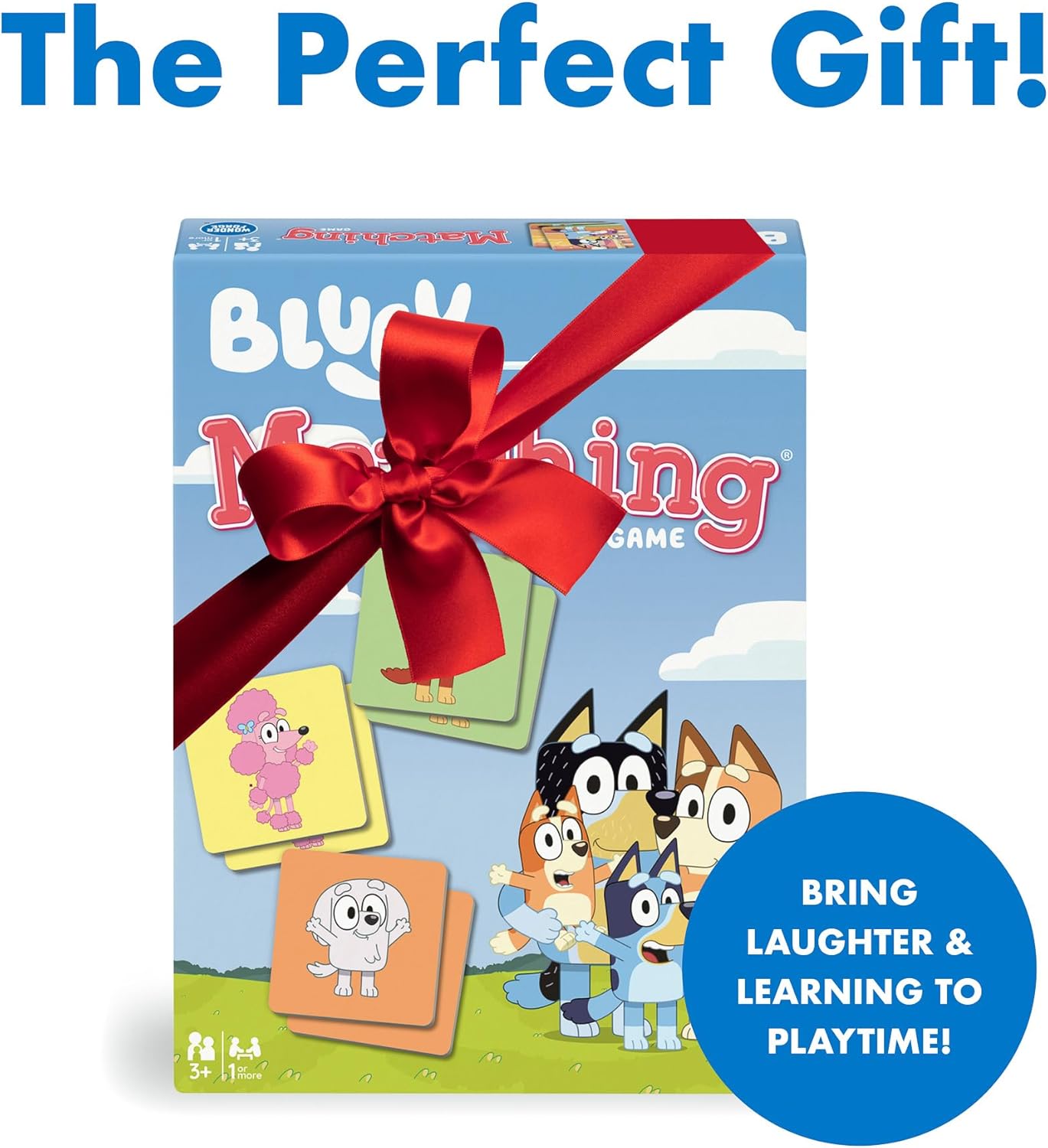 Wonder Forge Bluey Matching Game - Family & Toddler Games - Educational Toys - Memory & Brain Games for Kids Ages 3-5, Indoor Recess