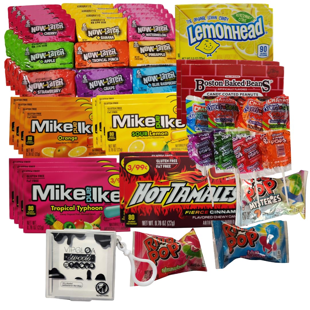 Amazon.com: Nostalgic Candy Variety Pack – Now and Later, Mike and
