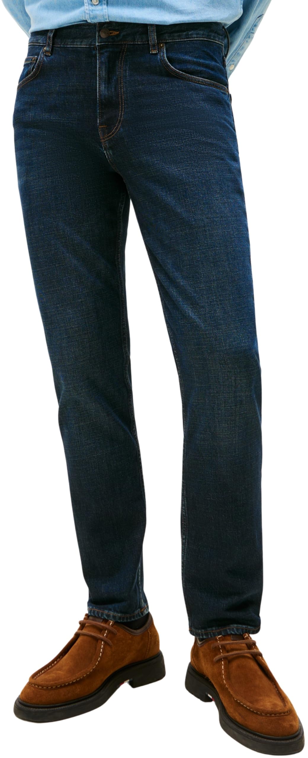 Tommy Hilfiger Herren Jeans Hose Denton Blacker Blue Straight Fit