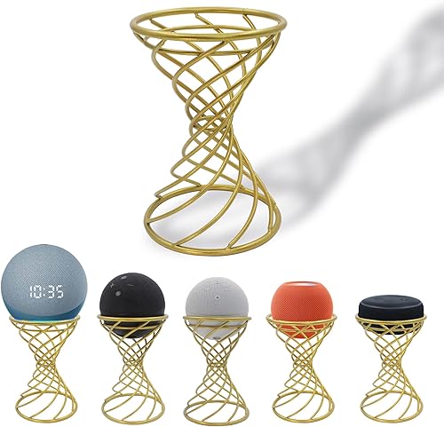 Miniatura 13 de Soporte decorativo de mesa para altavoz inteligente para Echo Dot 3ª/4ª/5ª generación, Echo 4ª/5ª generación, Echo Glow, Apple Homepod Mini y Google