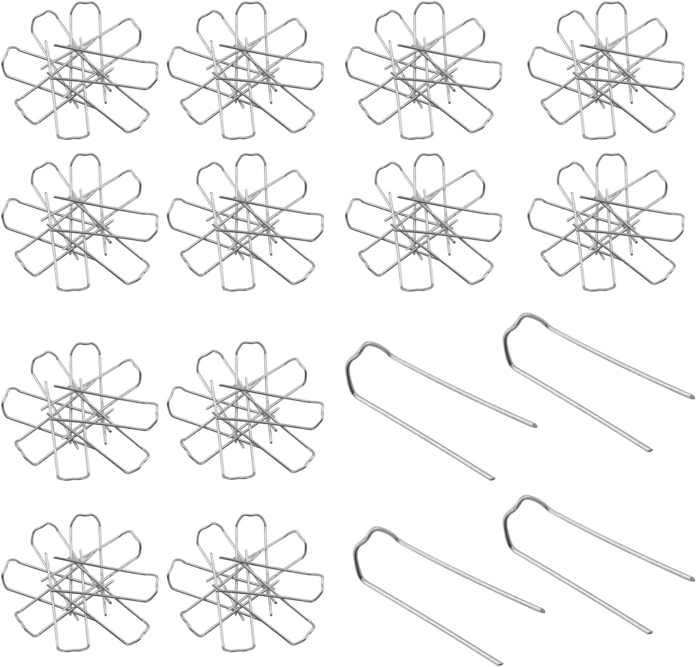 DGBRSM 100 pines en U florales para espuma de poliestireno, coronas de paja, arreglos de vacaciones, proyectos de manualidades (1.68 pulgadas)