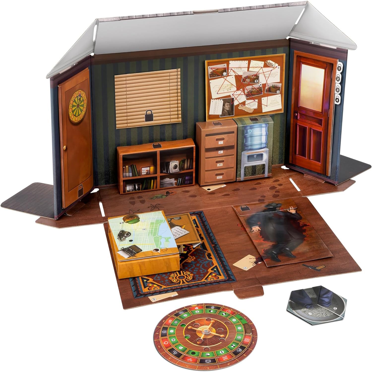ThinkFun Escape The Room Mafia Mord, Logik-Spiel für Erwachsene, 13 Spieler, ab 14 Jahren