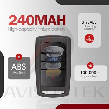 Avisontek 2-Pack for Overhead Door Garage Door Opener Remote O3T-BX O3T-A