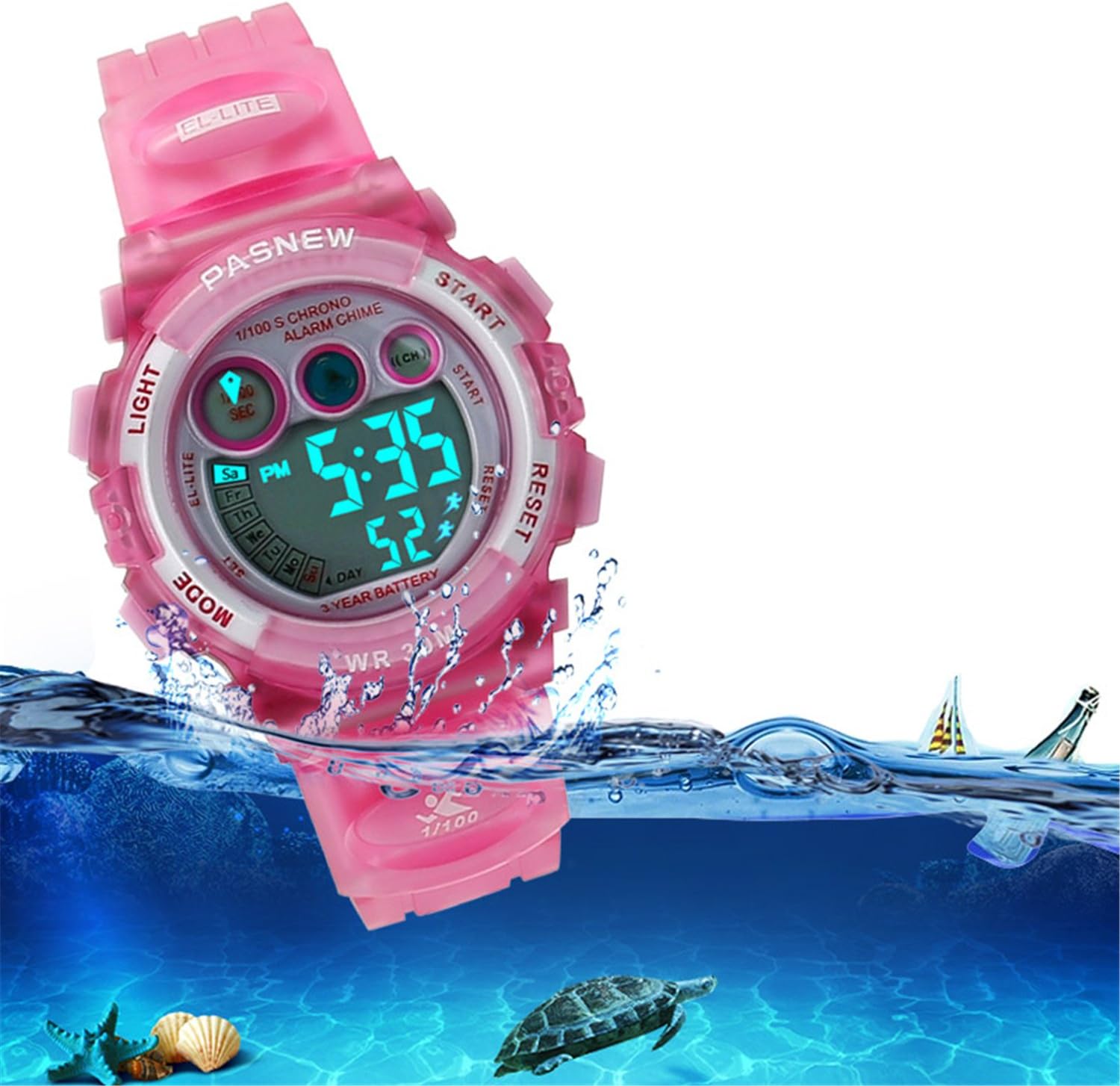 Kids Sports Watches Children for Girls Boys Waterproof Military Dual Display LED Kids Watch