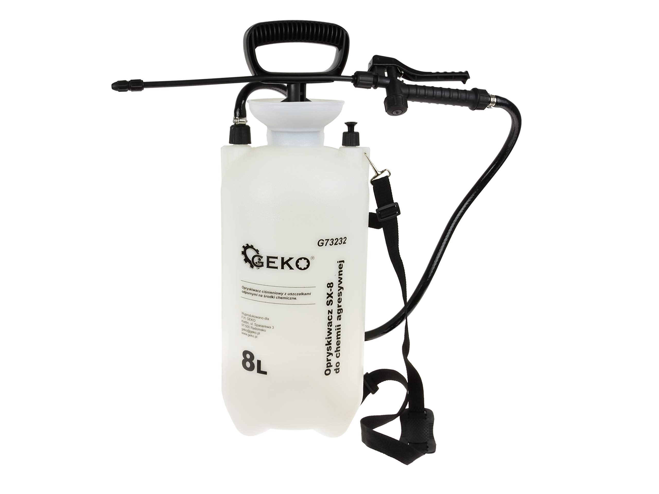 BSD Spruzzatore Giardino - Spruzzatore a Pressione a Spalla, Pompa Irroratrice - 8L