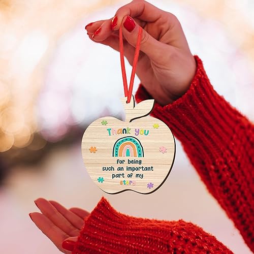 Vista 95 de OASSIE Regalos de agradecimiento de Navidad para empleados para compañeros de trabajo, adornos de Navidad de cerámica 2025 para decoraciones de Sé