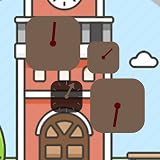 The clock hands will rotate, choose the correct time to hit the other watches.