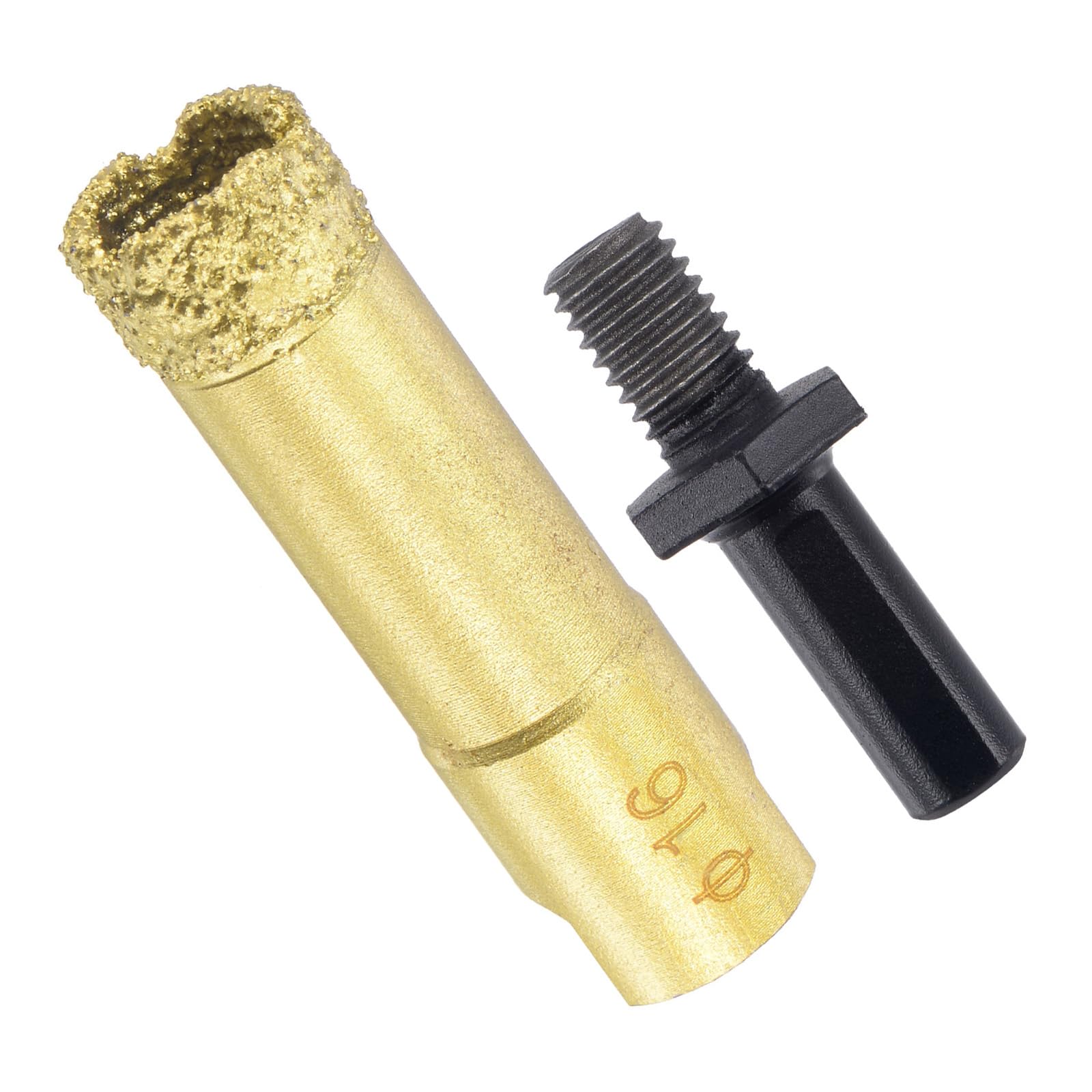 CoCud Diamond Drill Bits Set, 16mm Cutting Diameter, Brazed Diamond Core Drill Bits with M10 Arbor Adapter