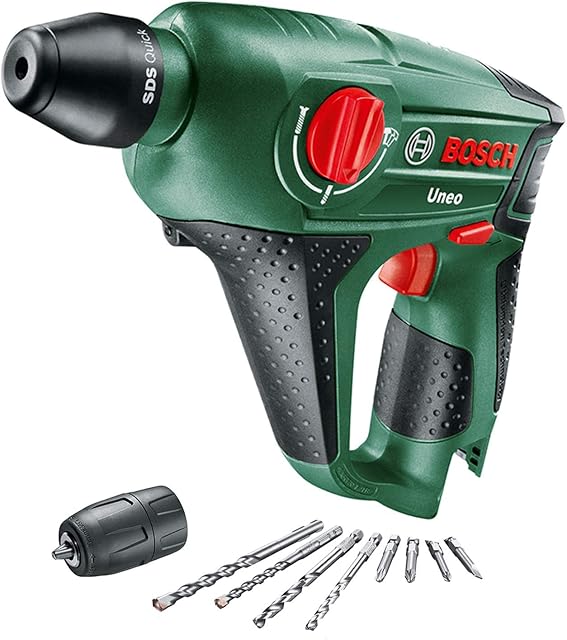 Bosch Home and Garden Cordless Rotary Hammer Uneo (without battery, 12 Volt System, in carton packaging)