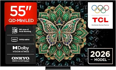 TCL 55C6K Pro - Smart TV QD‑Mini LED 4K HDR10+ da 55", 1.000nit