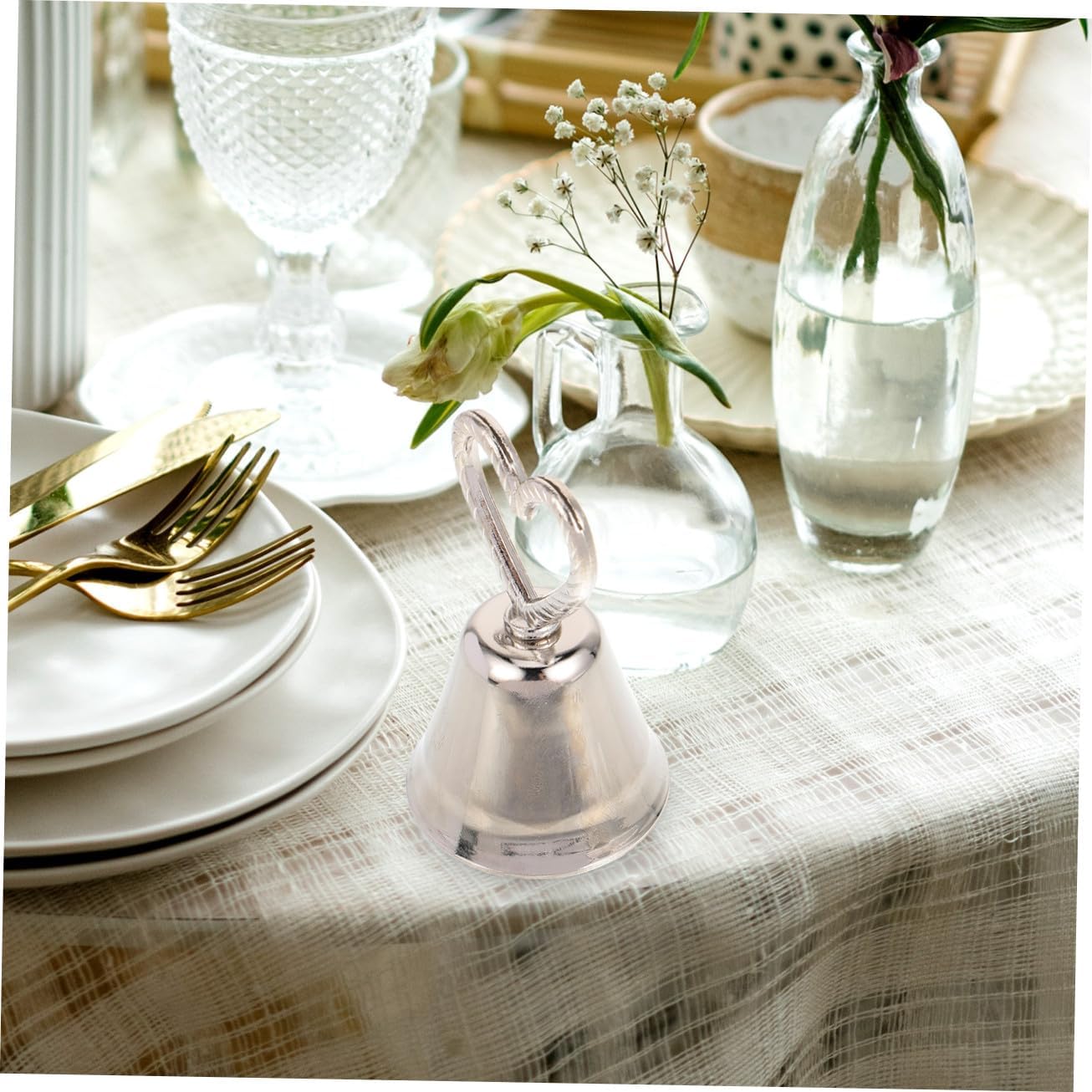 10pcs Creative Metal Bell Place Card Holders for Weddings Parties and Events Clips for Table Number Display and Menu Holders Style Design