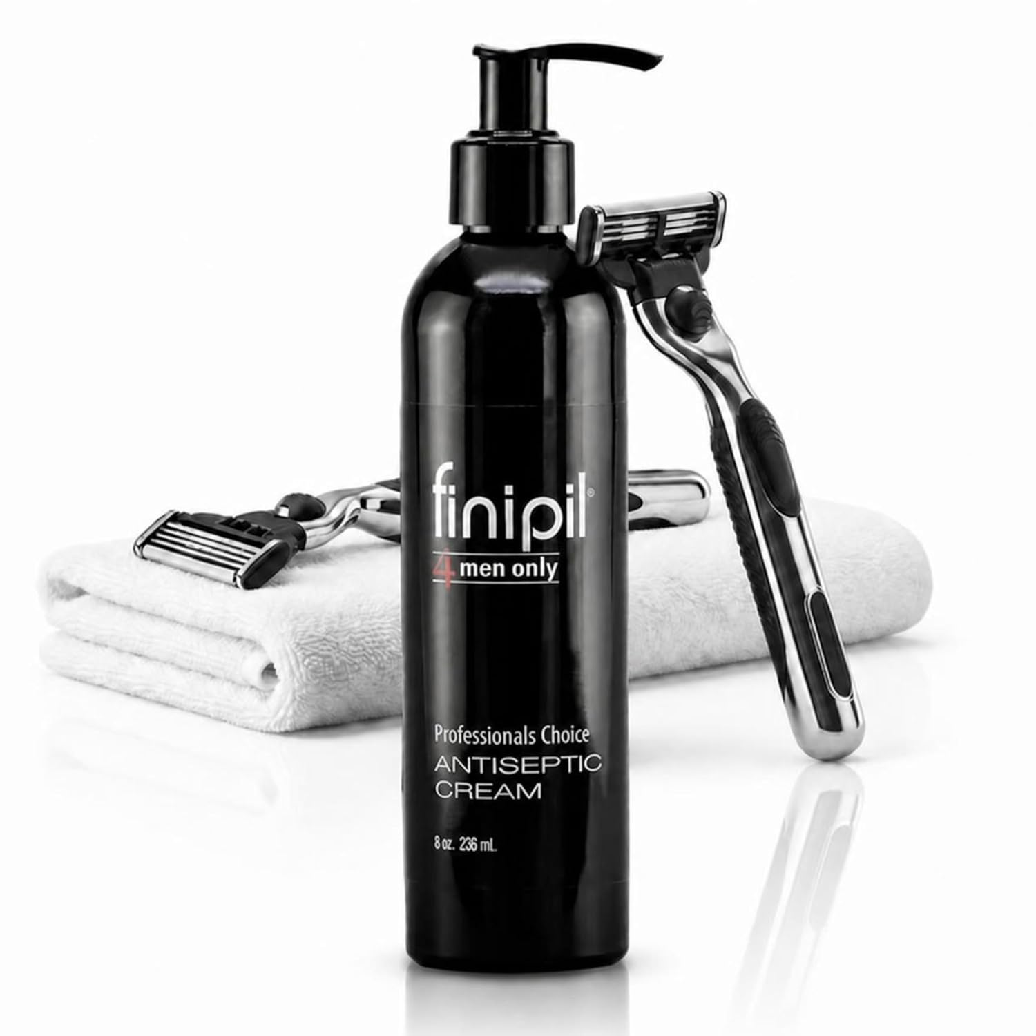 finipil Cream for Ingrown Hair for Mens After Shave 4 Fl oz, clear