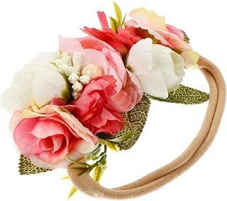 ibasenice Flor De Cabeça De Bebê Laços De Cabelo De Bebê Menina Laço De Cabelo De Bebê Tiaras De Flores Recém-Nascidos Tiara Floral Infantil Tiaras De Flor Macias Tiaras Florais Chá De Bebê