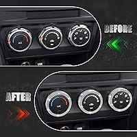 Vista 4 de TOMALL Fundas brillantes para perilla de aire acondicionado para automóvil compatibles con Mazda CX5 CX3 Miata consola central de aire