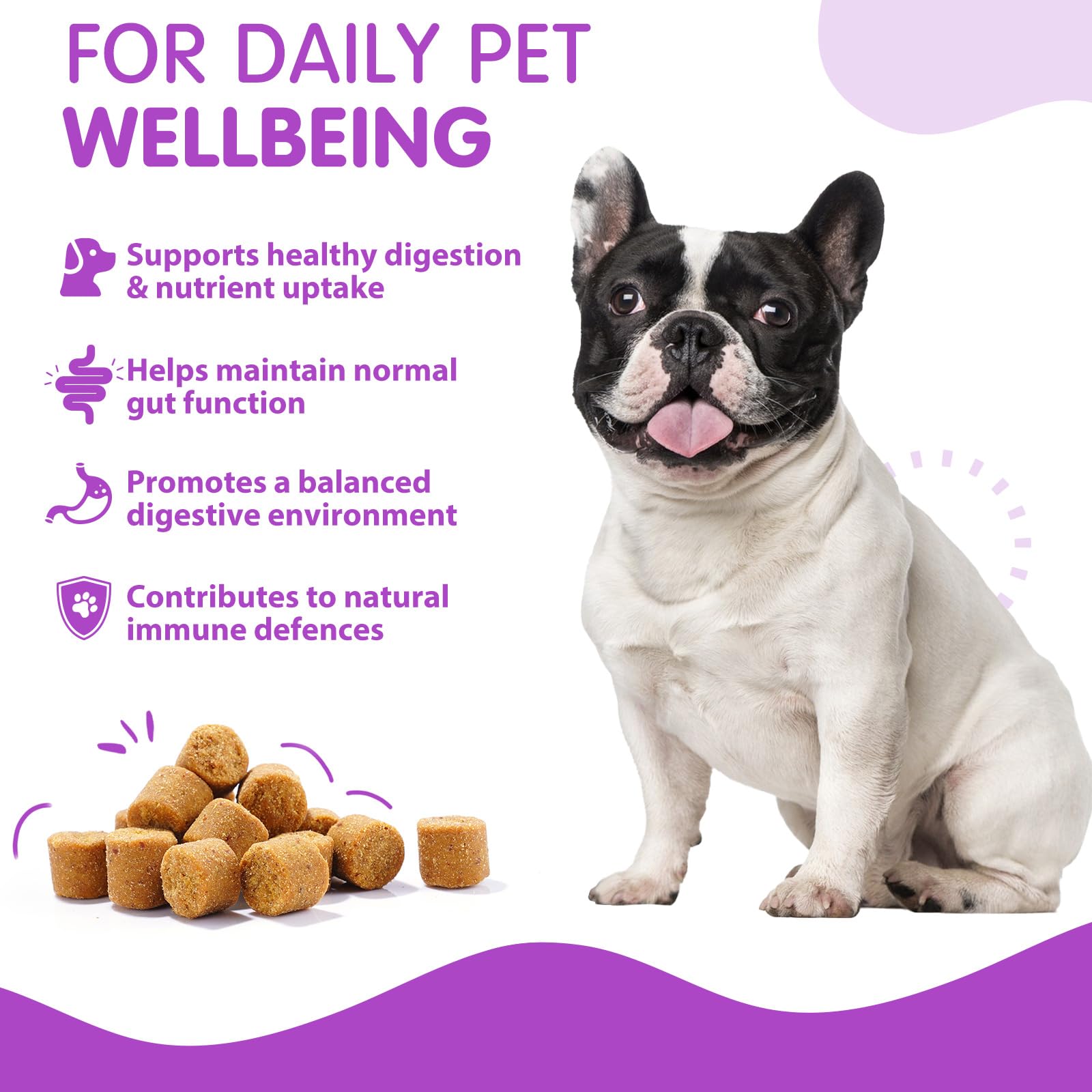 Probiotics Chews for Dogs 120 Chews, Peking Duck Flavor - Image 4