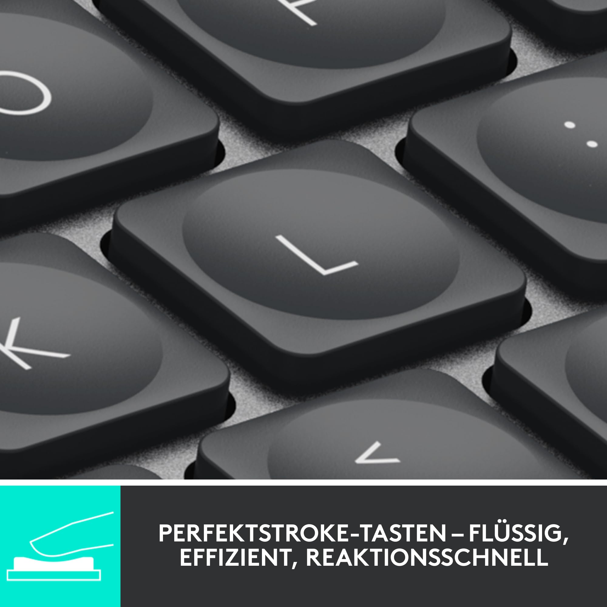 Logitech MX Keys Mini Kabellose Tastatur, Kompakt, Bluetooth, Hintergrundbeleuchtung, USB-C, Kompatibel mit Apple macOS, iOS, Windows, Linux, Android, Metallgehäuse - Dunkelgrau