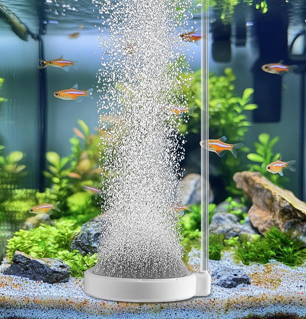 BLOTFISH Fish Tank Bubbler Aquarium Air Stones, 4 Inch Nano Super-High Dissolved Oxygen Diffuser Makes Super Tiny Bubble Aerator for Fish Tank Air