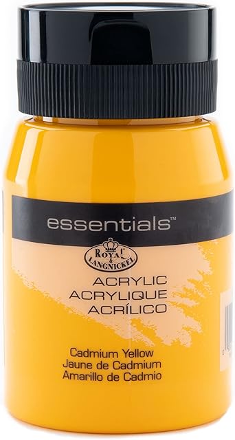Royal & Langnickel RAA-5108 Essentials 500ml Acrylic Paint - Cadmium Yellow