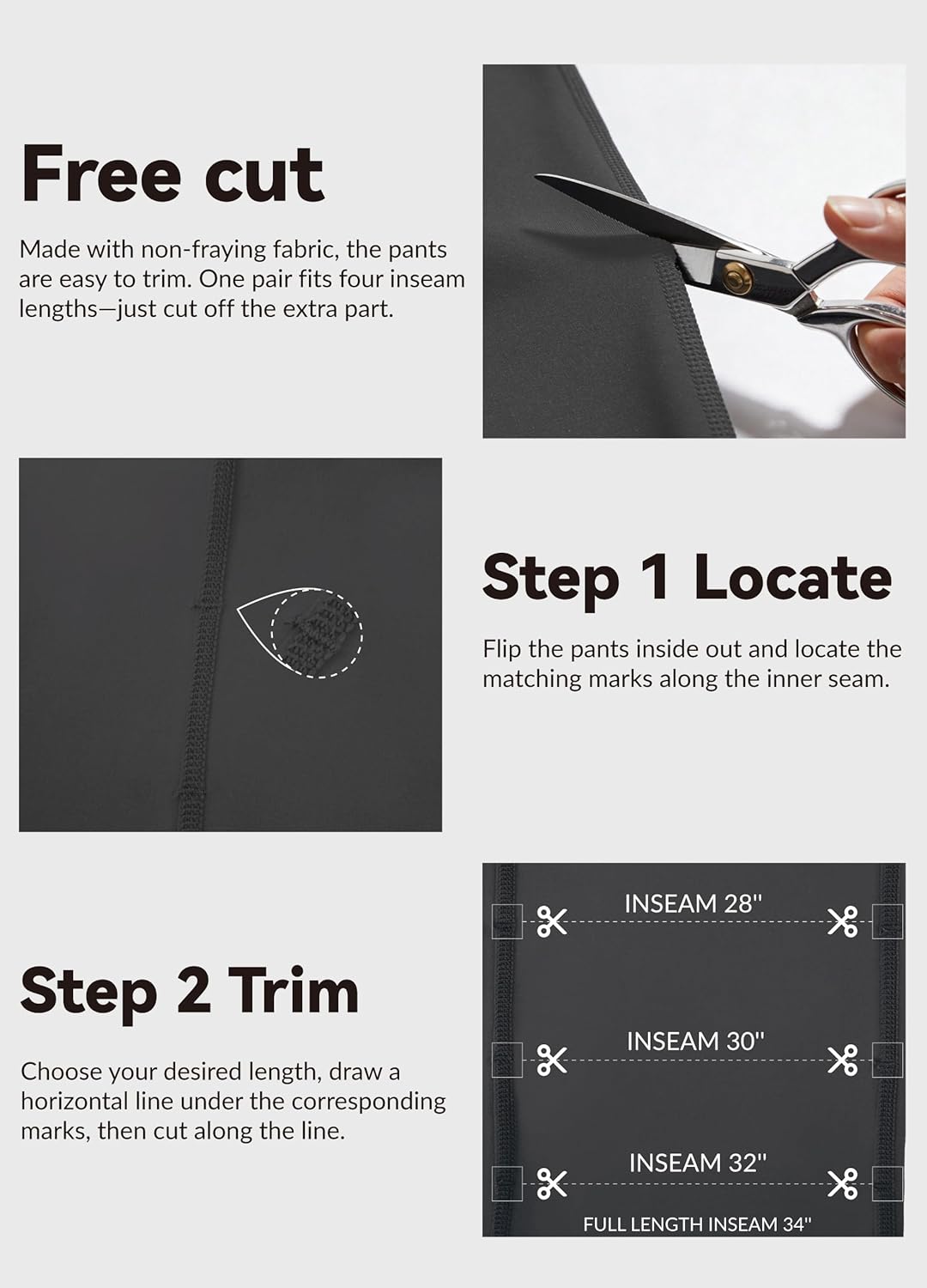 SAFORT Women's Yoga Pants Straight Leg Yoga Dress Pants 28"/30"/32"/34" Long Tall Inseam Stretch Slacks with Pocket - Image 4