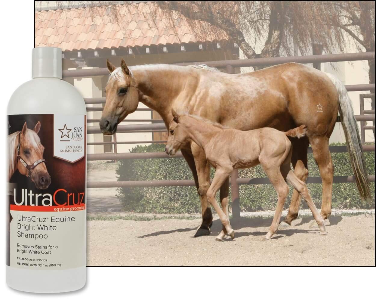 UltraCruz® Equine Bright White Szampon dla koni, 32 uncje