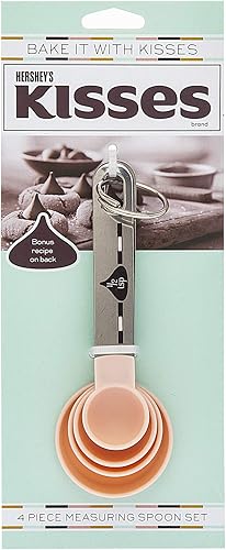 Godinger Hershey's Kisses - Juego de cucharas medidoras para hornear, 4 piezas