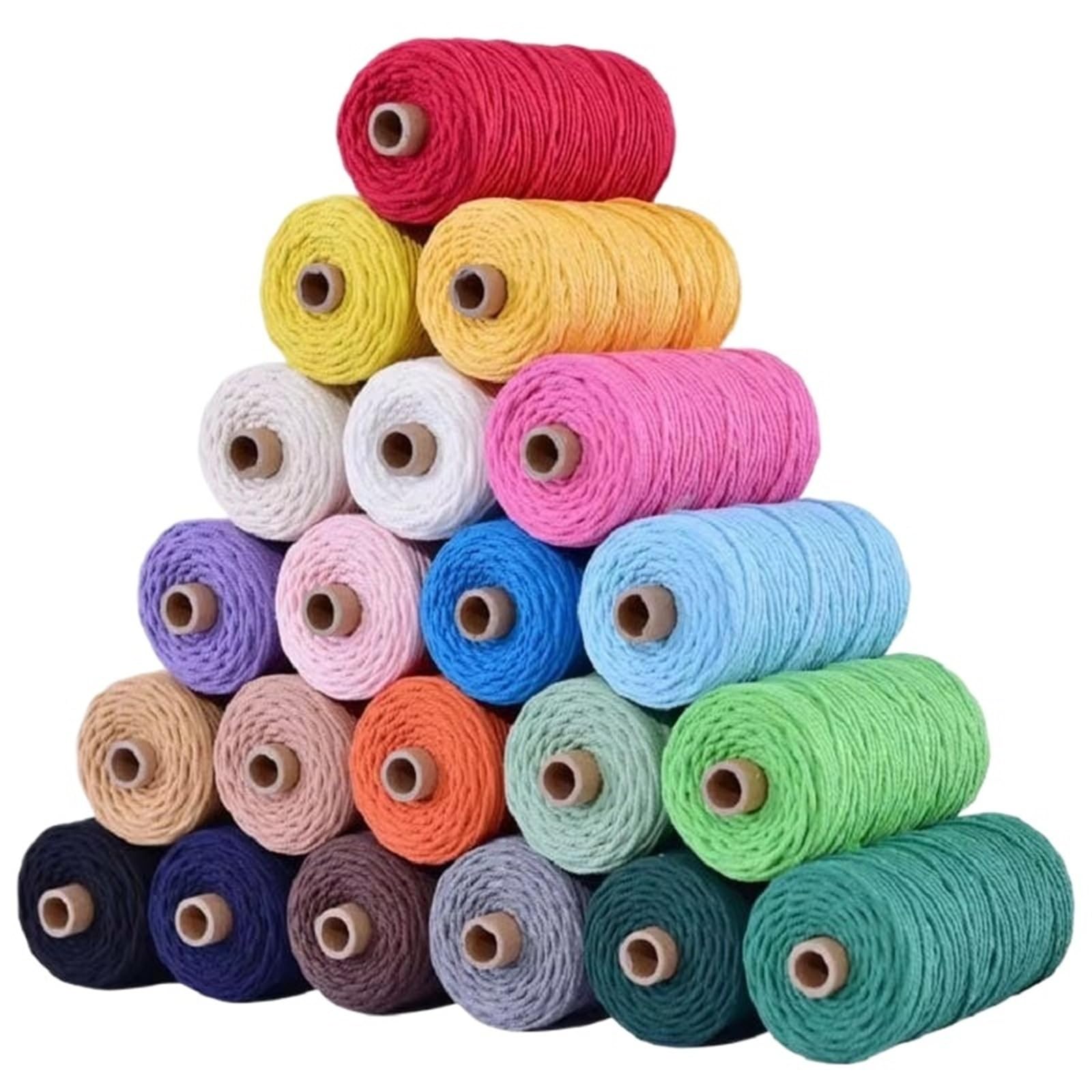 Ficelle torsadée en coton 3mm pour création bohème et décoration de mariage chic - 100m marron