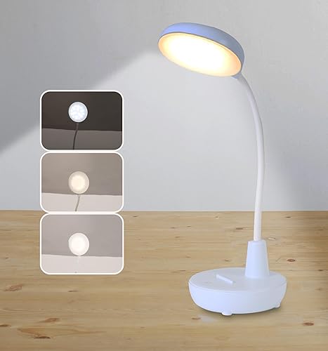 Miniatura 1 de BJack Lámpara de escritorio con puerto de carga USB, 3 modos de color, luz de lectura, accesorios de inducción inteligente, control táctil, tarea de