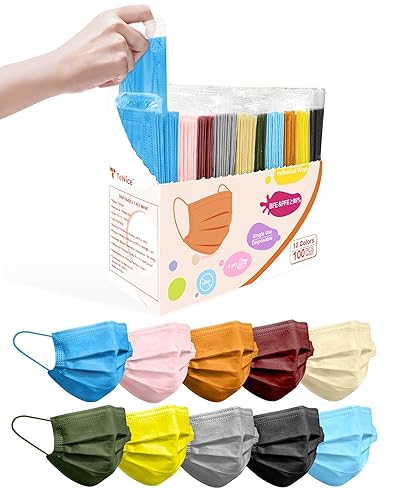 Miniatura 150 de Mascarillas desechables paquete de 100 unidades, 4 capas ASTM nivel 3 grado médico, transpirables para protección al aire libre de adultos, Sinfonía