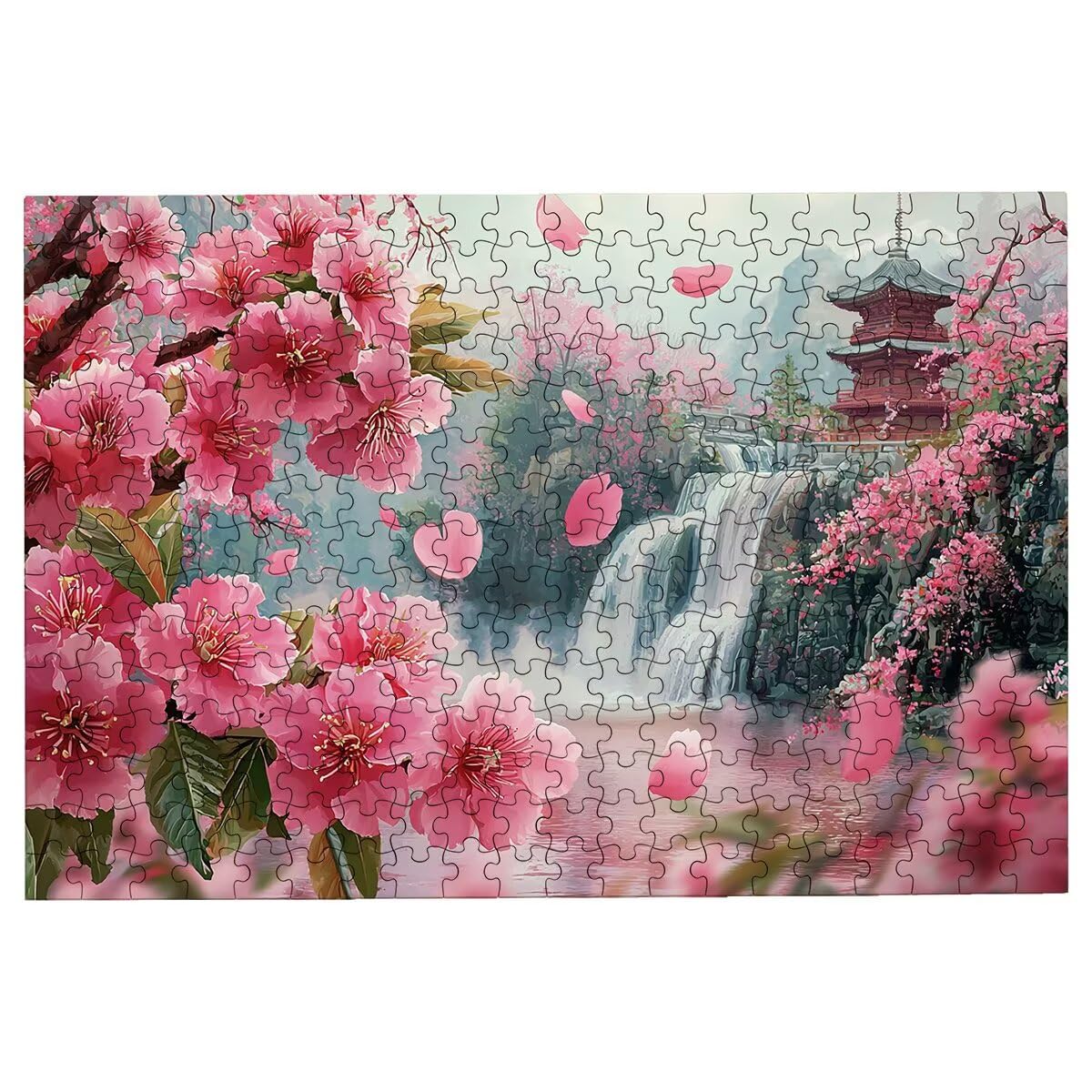 Puzzle 5000 sztuk kwiat, puzzle spadające, puzzle 5000 dorosłych, puzzle dla dorosłych z pudełkiem prezentowym, drewniane puzzle wyzwanie dla całej rodziny, oryginalne prezenty dla kobiet Decor -3822