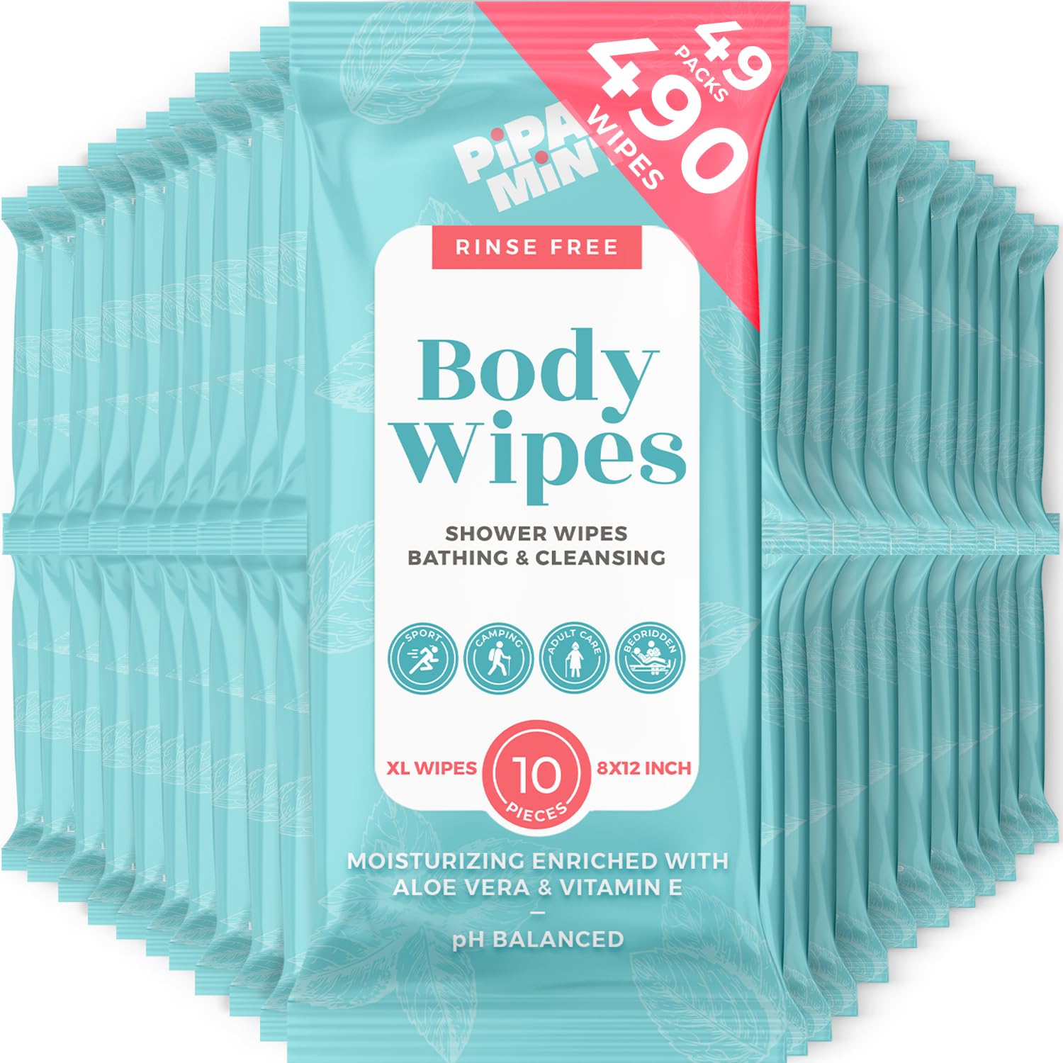Super Savings Bundle! (49 Packs) - 490 XL Body Wipes