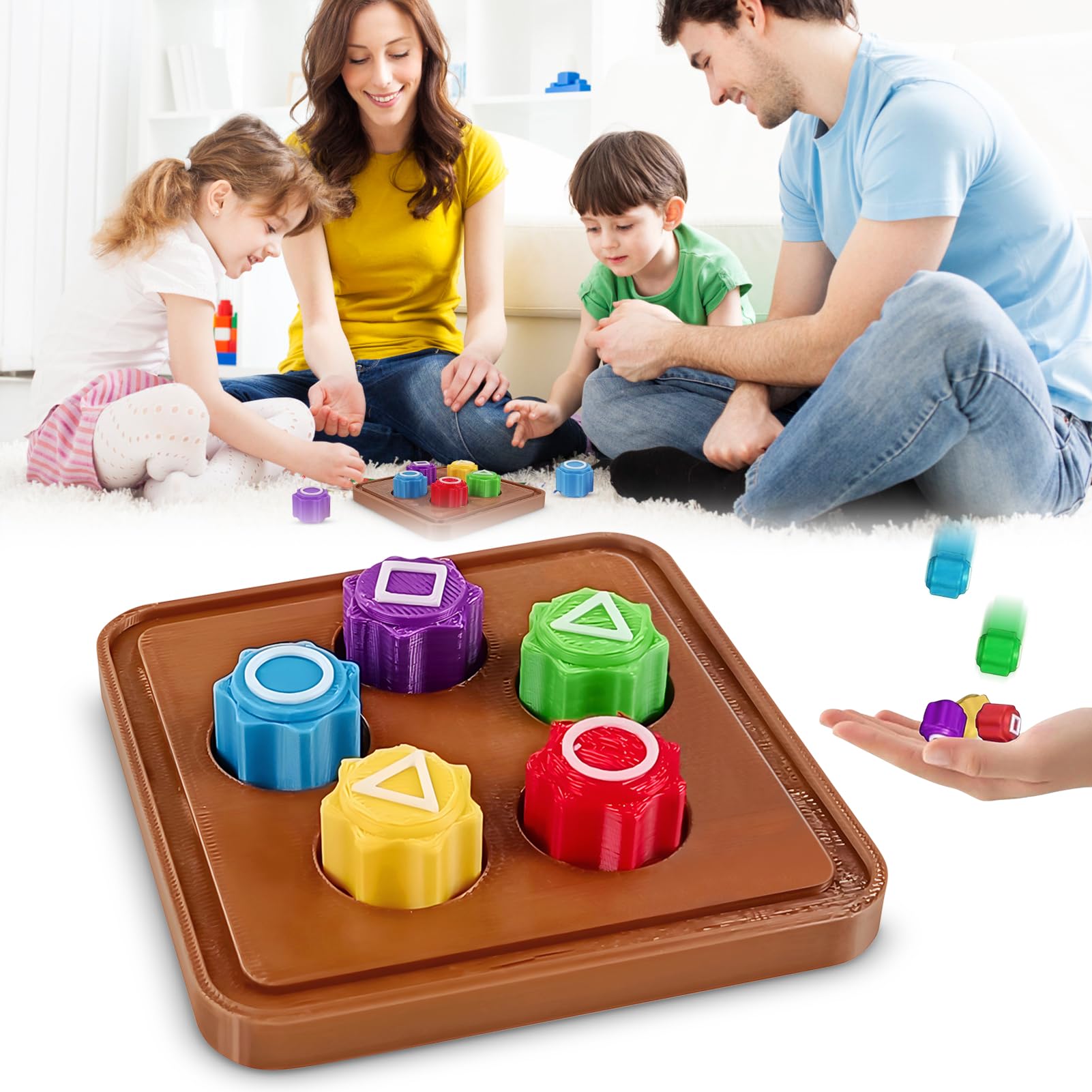 WJQYFJJS Gonggi Korean Game, Gonggi Korean Tossing Game Set, Korean Traditional Play Game, Stone Catching Toy, Board Floor Travel Games, Hand Eye Coordination Training Toy - 5 Stones, Ages 3+