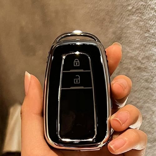Miniatura 2 de DOUKI Carcasa completa de TPU para llave de coche, para Toyota Prius Camry Corolla CHR C-HR RAV4 Land Cruiser Prado llavero accesorios